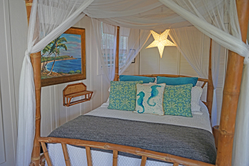 Bamboo Canopy Bed, Moonrise Cottage